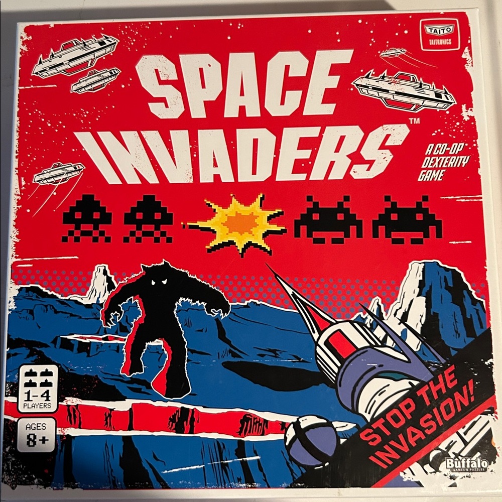 Space Invaders Board Game, by Buffalo Games NEW!!